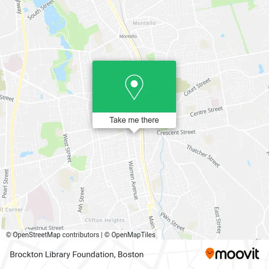 Brockton Library Foundation map