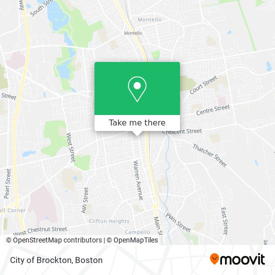 Mapa de City of Brockton