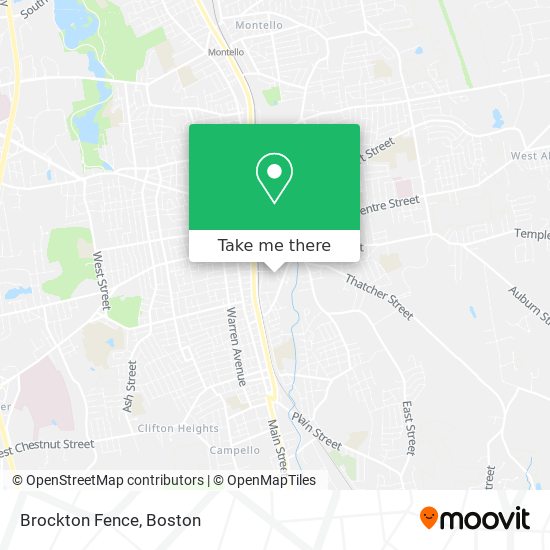 Brockton Fence map