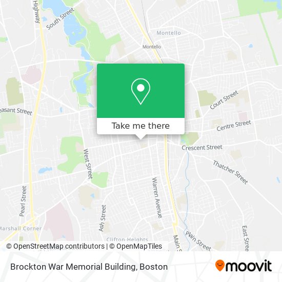 Mapa de Brockton War Memorial Building