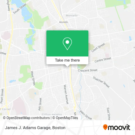 James J. Adams Garage map