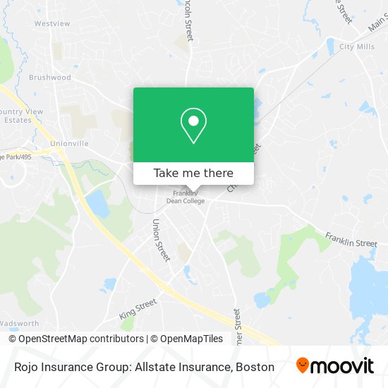 Mapa de Rojo Insurance Group: Allstate Insurance