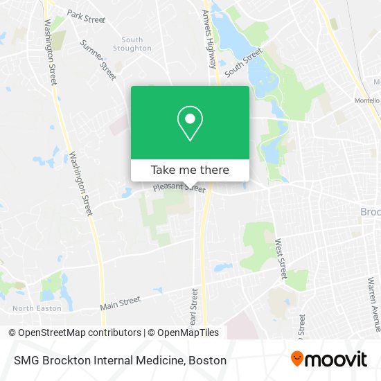 Mapa de SMG Brockton Internal Medicine