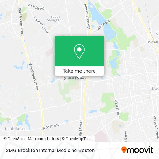 SMG Brockton Internal Medicine map