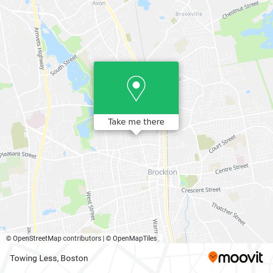 Towing Less map
