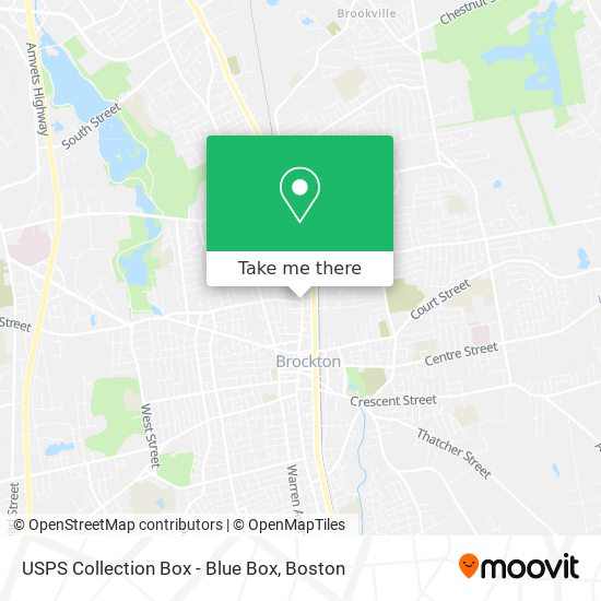 USPS Collection Box - Blue Box map