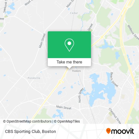 CBS Sporting Club map