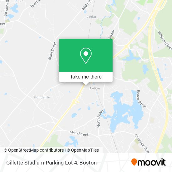 Gillette Stadium-Parking Lot 4 map