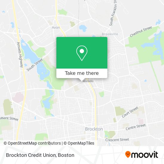 Mapa de Brockton Credit Union