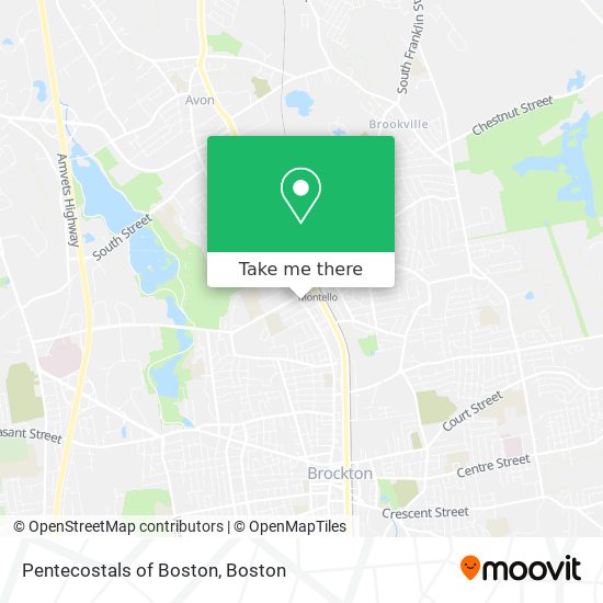 Mapa de Pentecostals of Boston