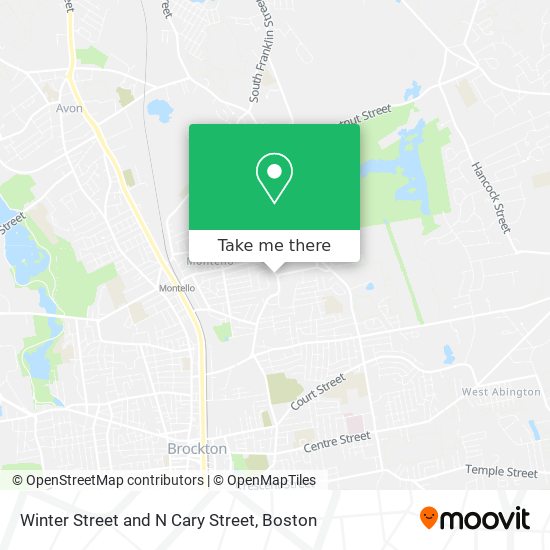 Winter Street and N Cary Street map