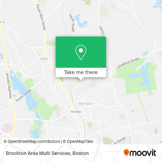 Brockton Area Multi Services map