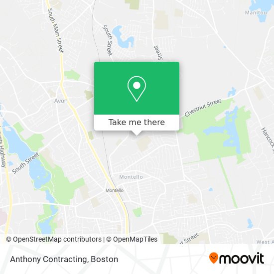 Anthony Contracting map