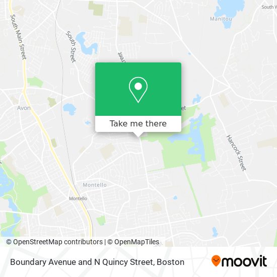 Boundary Avenue and N Quincy Street map