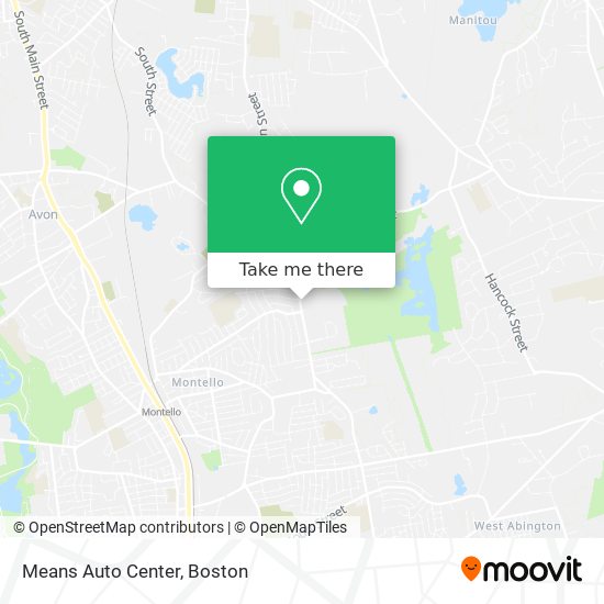 Means Auto Center map