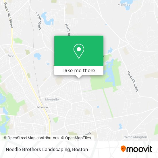 Needle Brothers Landscaping map