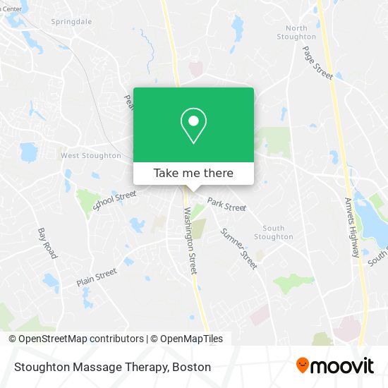 Mapa de Stoughton Massage Therapy