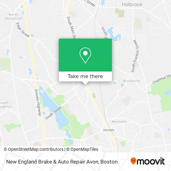 New England Brake & Auto Repair Avon map