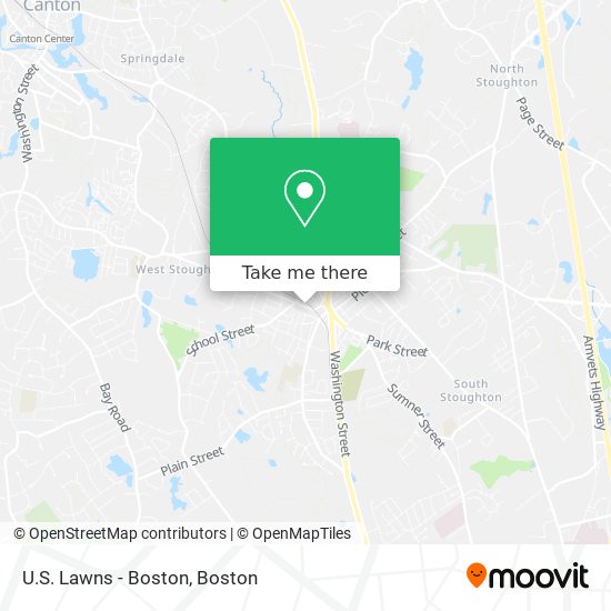 Mapa de U.S. Lawns - Boston