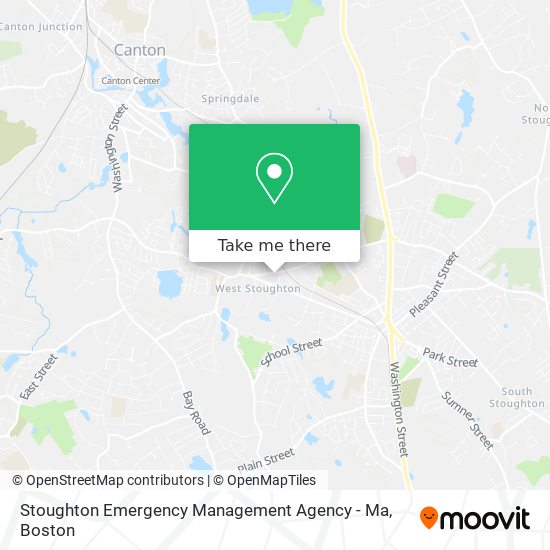 Stoughton Emergency Management Agency - Ma map