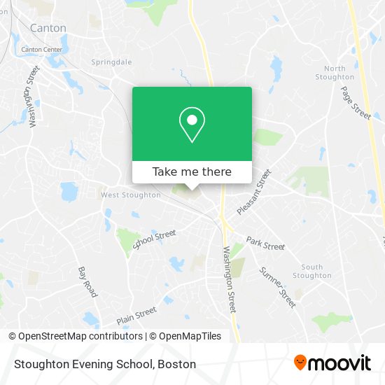 Stoughton Evening School map