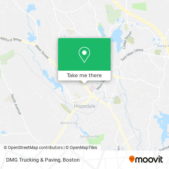 DMG Trucking & Paving map