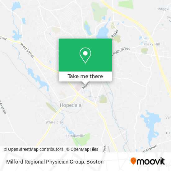 Mapa de Milford Regional Physician Group