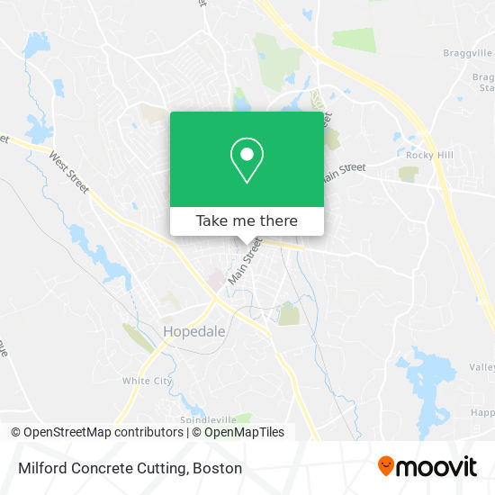 Milford Concrete Cutting map