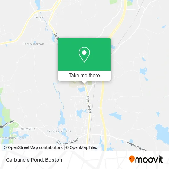 Carbuncle Pond map