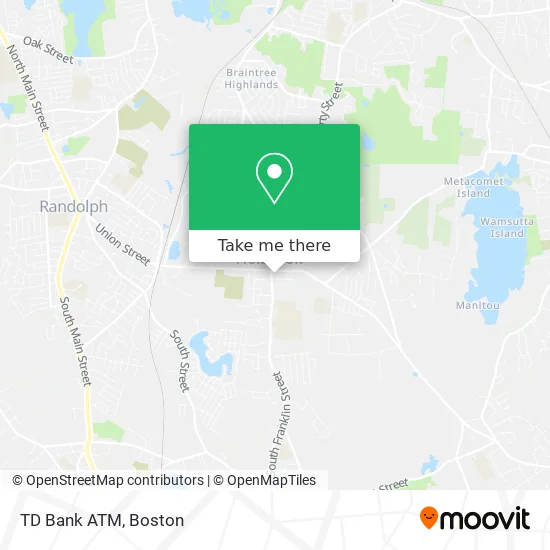 TD Bank ATM map