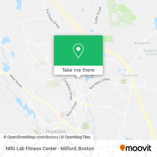 NRG Lab Fitness Center - Milford map