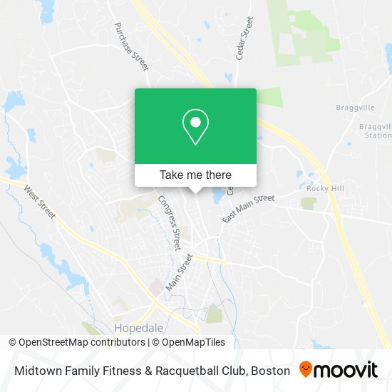 Midtown Family Fitness & Racquetball Club map