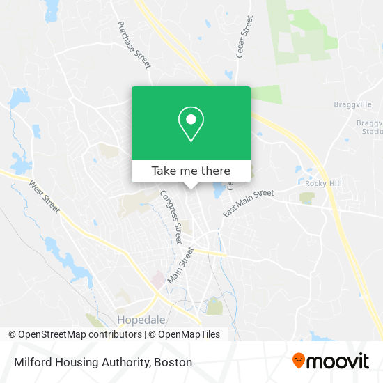 Milford Housing Authority map