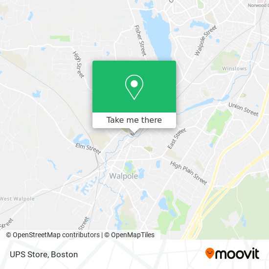 UPS Store map