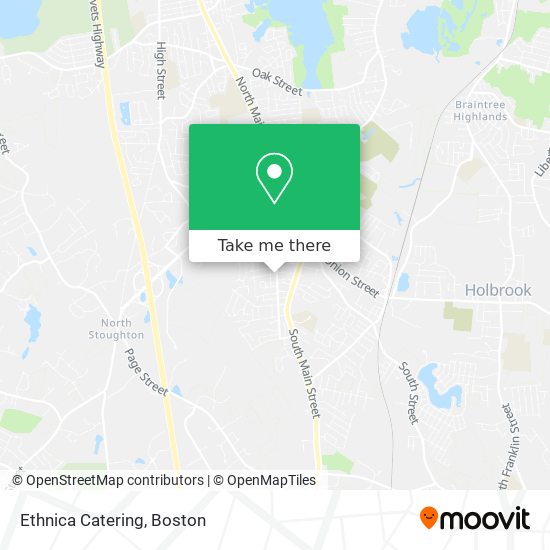 Ethnica Catering map