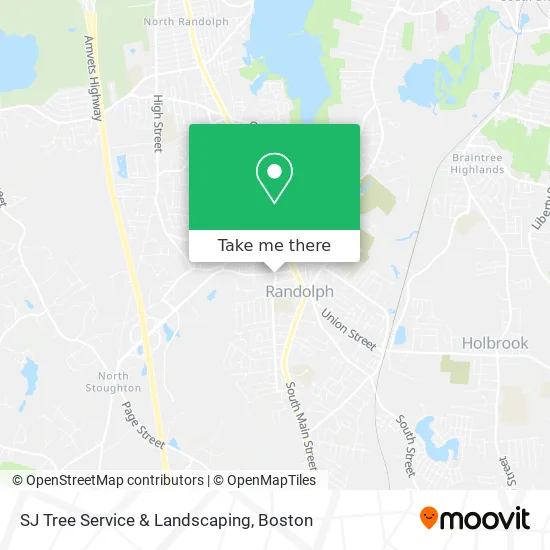 SJ Tree Service & Landscaping map
