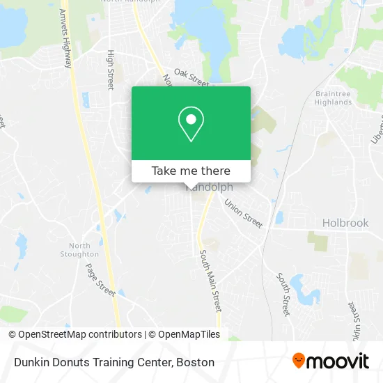 Dunkin Donuts Training Center map