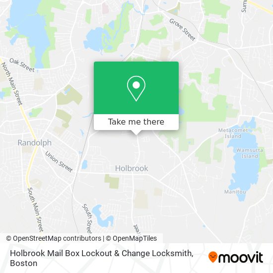 Mapa de Holbrook Mail Box Lockout & Change Locksmith