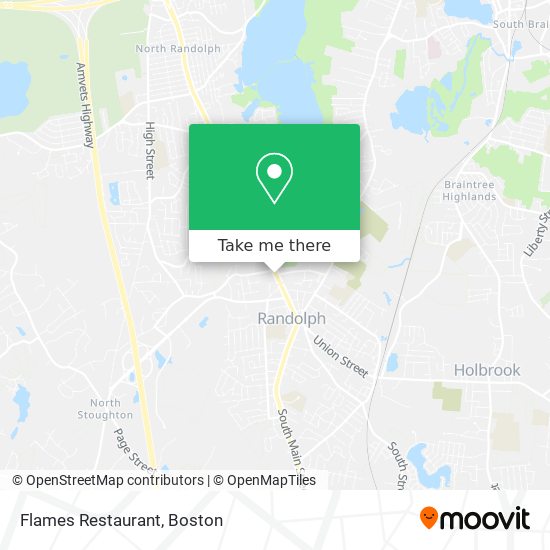 Flames Restaurant map