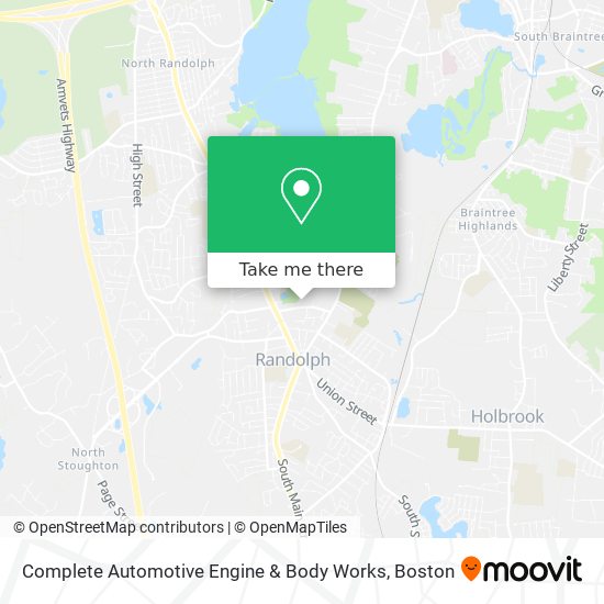 Mapa de Complete Automotive Engine & Body Works