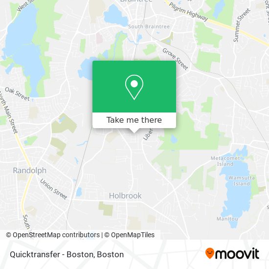 Mapa de Quicktransfer - Boston