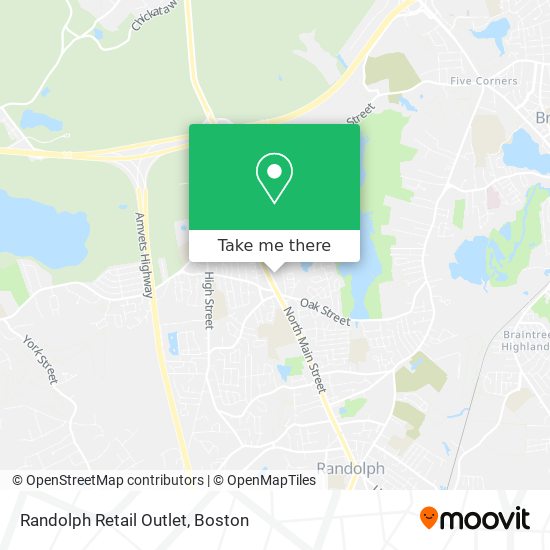 Randolph Retail Outlet map