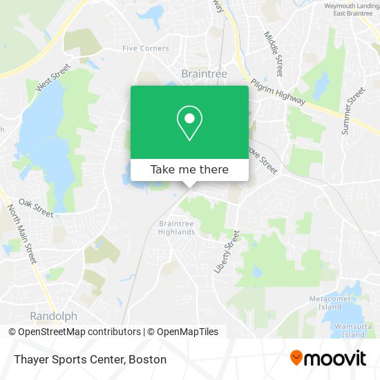 Thayer Sports Center map