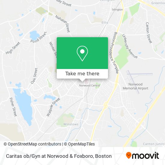 Caritas ob / Gyn at Norwood & Foxboro map