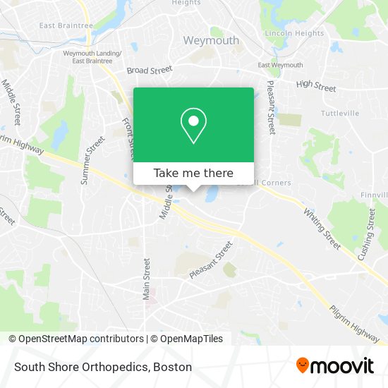 Mapa de South Shore Orthopedics