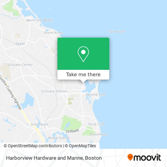 Harborview Hardware and Marine map