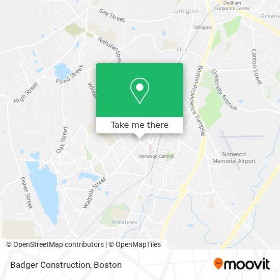 Badger Construction map