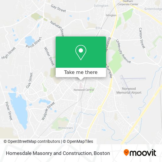 Homesdale Masonry and Construction map