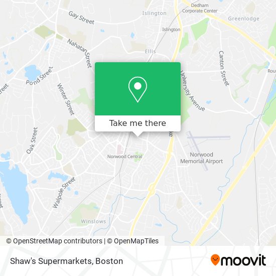 Shaw's Supermarkets map