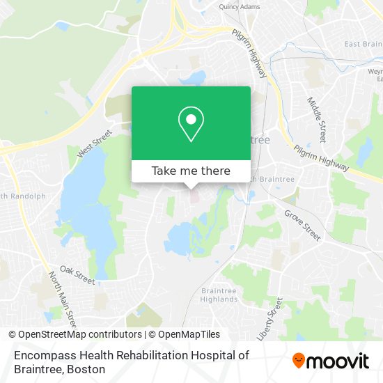 Encompass Health Rehabilitation Hospital of Braintree map